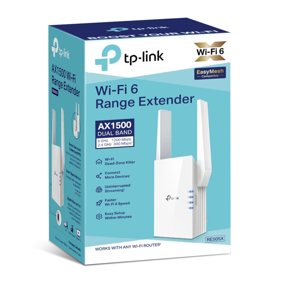 Range Extender Wifi 6 Tp-Link Dual Band 1200Mbps RE505X