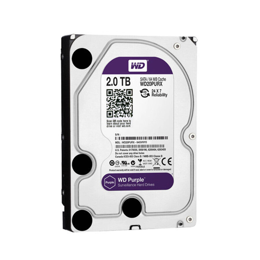 Disco duro HDD 3.5 WD Purple 2TB Sata 3 para DVR