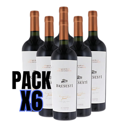 Vino Pequeñas Colecciones Bresesti Tannat pack x 6 unid. 750