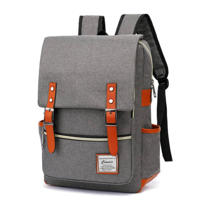 Mochila para Notebook hasta 16" Gris con reparticiones