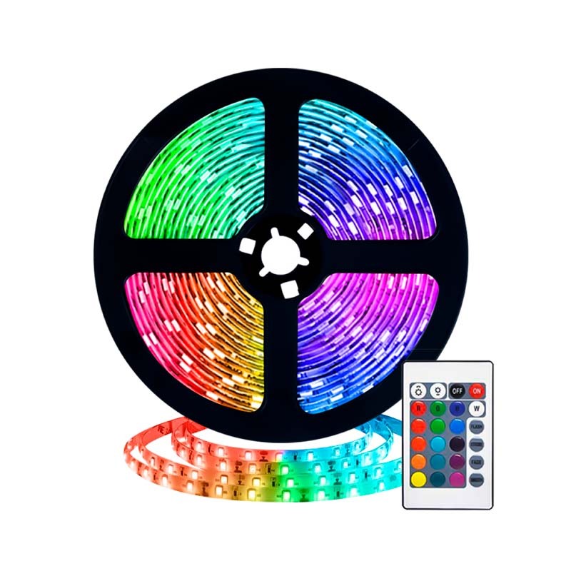 Tira Led RGB USB 3Mts con control remoto