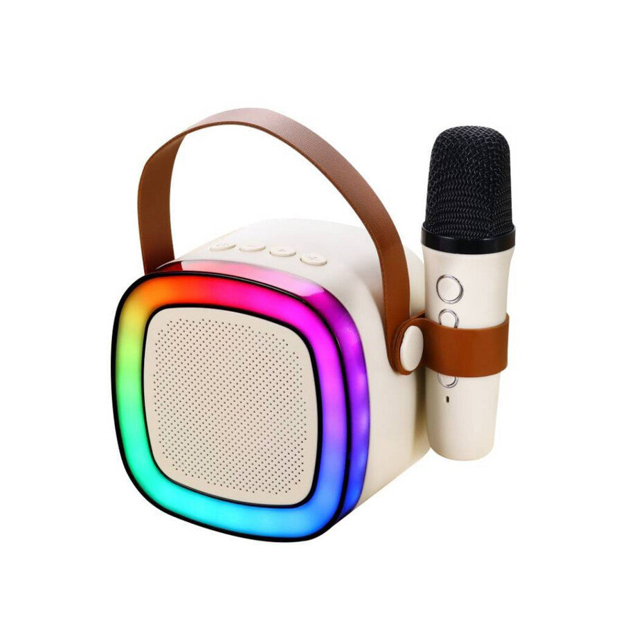 Parlante portatil Led RGB con Microfono