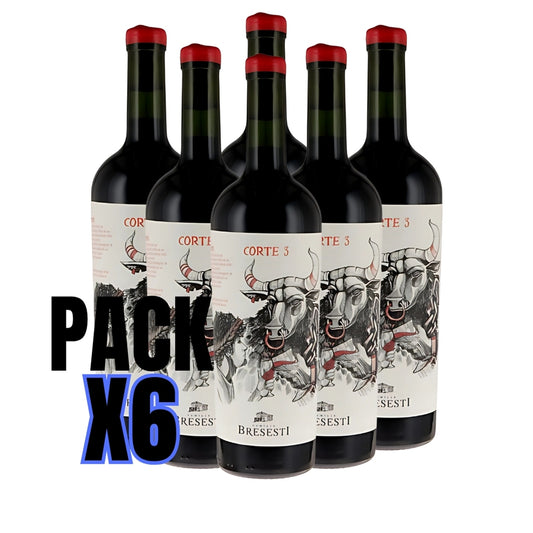 Pack vinos blend Bresesti corte 3 x 6 Botellas 750cc