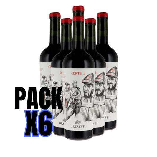 Pack vinos blend Bresesti corte 1 x 6 Botellas 750cc