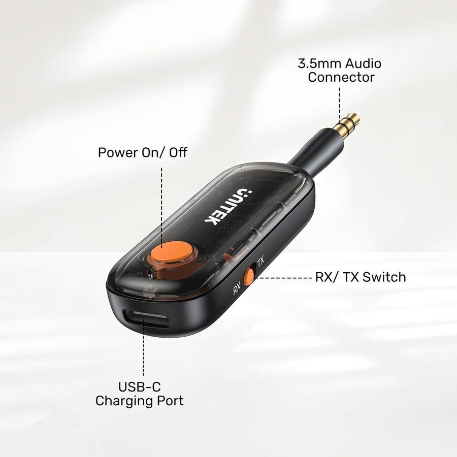 Receptor de música para Auto bluetooth 3.5 mm Unitek B1111A