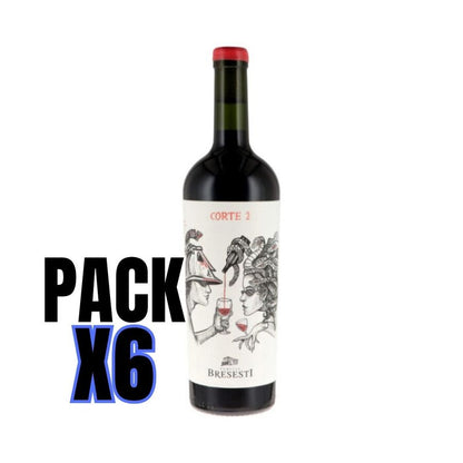 Pack vinos blend Bresesti corte 2 x 6 Botellas 750cc