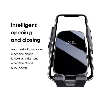 Soporte para auto Miccell con carga inalámbrica y agarre pin