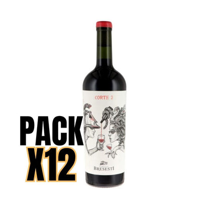 Pack vinos blend Bresesti corte 2 x 12 Botellas 750cc
