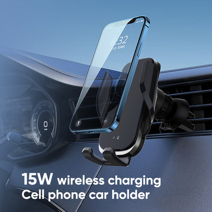 Soporte para auto Miccell con carga inalámbrica y agarre pin