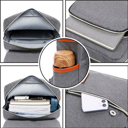 Mochila para Notebook hasta 16" Gris con reparticiones