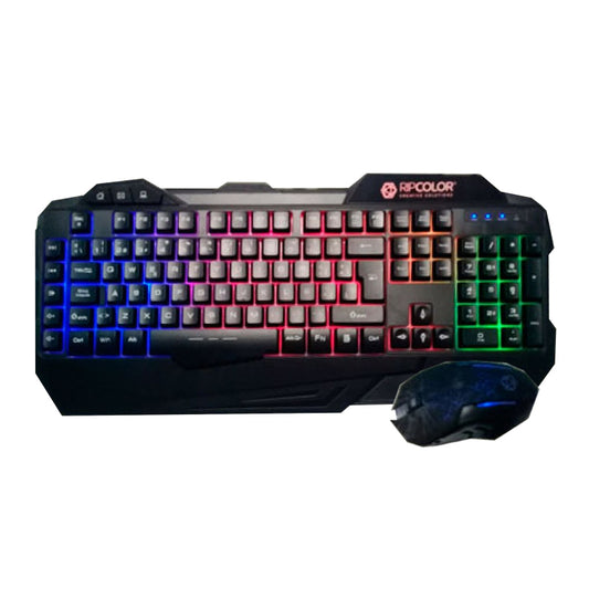 Combo Gamer Ripcolor: Teclado + Mouse Iluminado